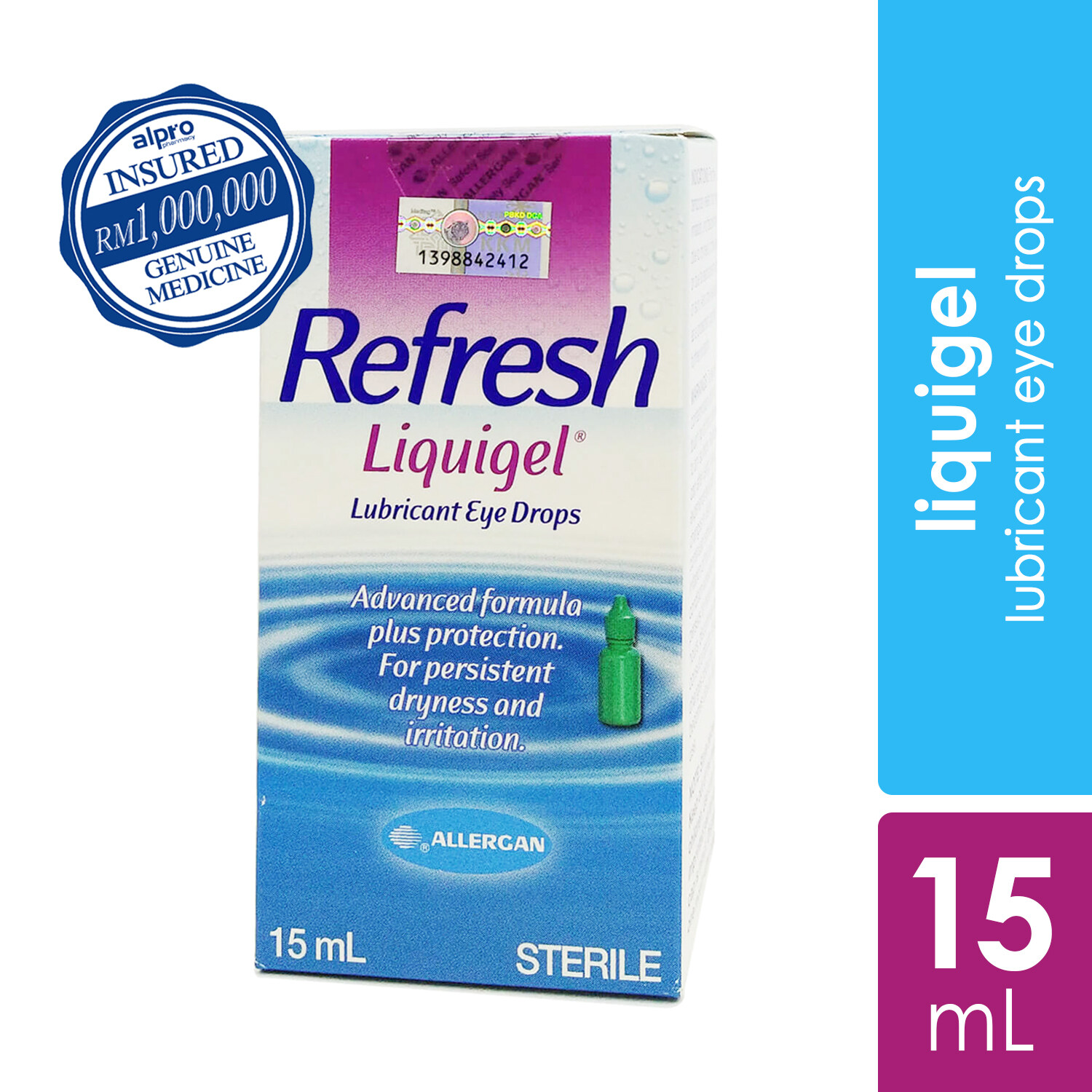 Allergan Refresh Liquigel Eye Drops 15ml Lazada 6353