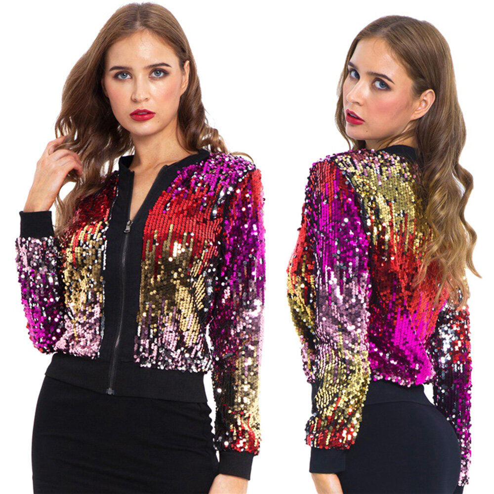 sequin jacket women