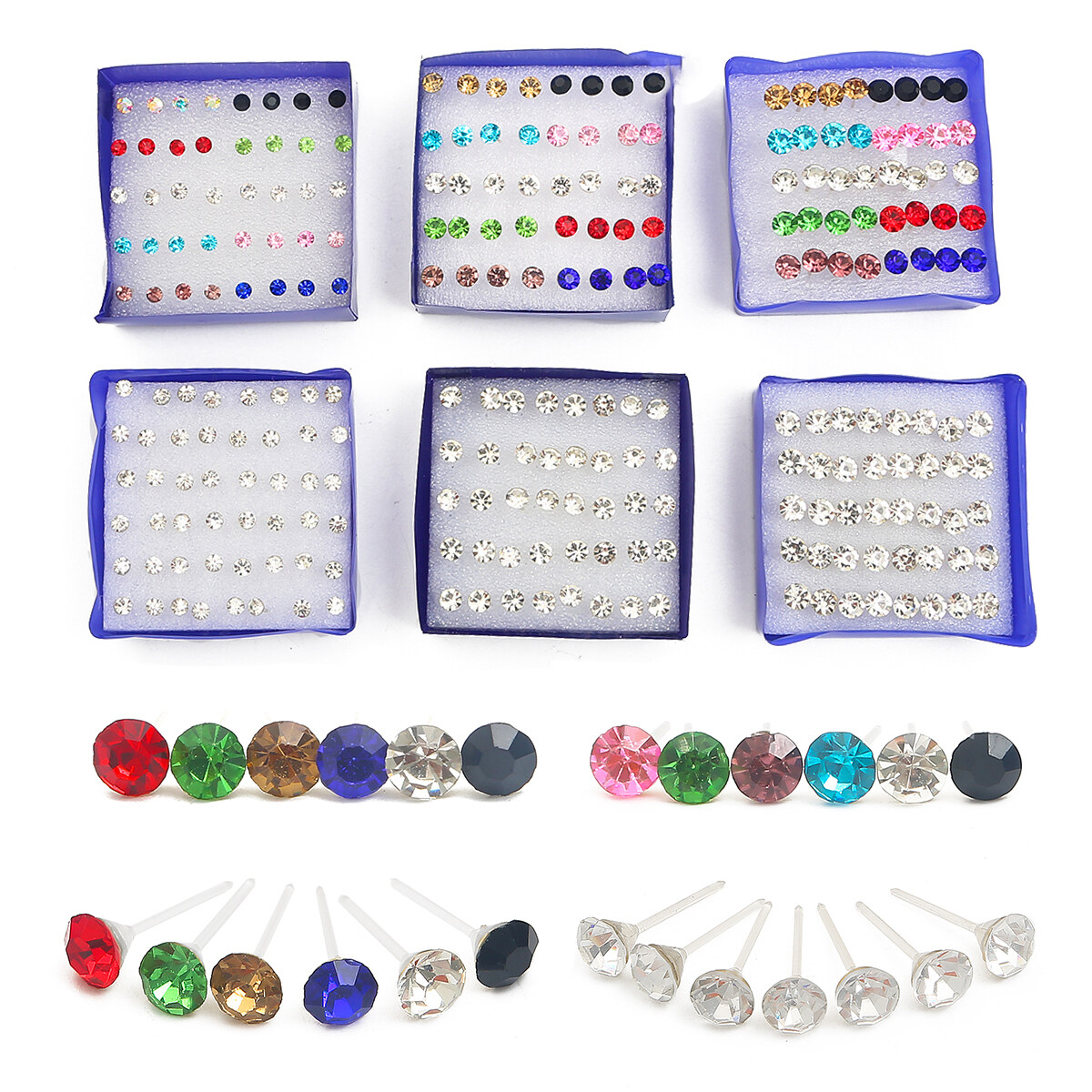 20 Đôi Bông Tai Màu Sắc Hỗn Hợp Thời Trang Hàn Quốc Bộ Khuyên Tai Dạng Hạt Nhựa Acrylic Đơn Giản Phong Cách Instagram Cho Nữ Quà Tặng Trang Sức Cho Bé Gái