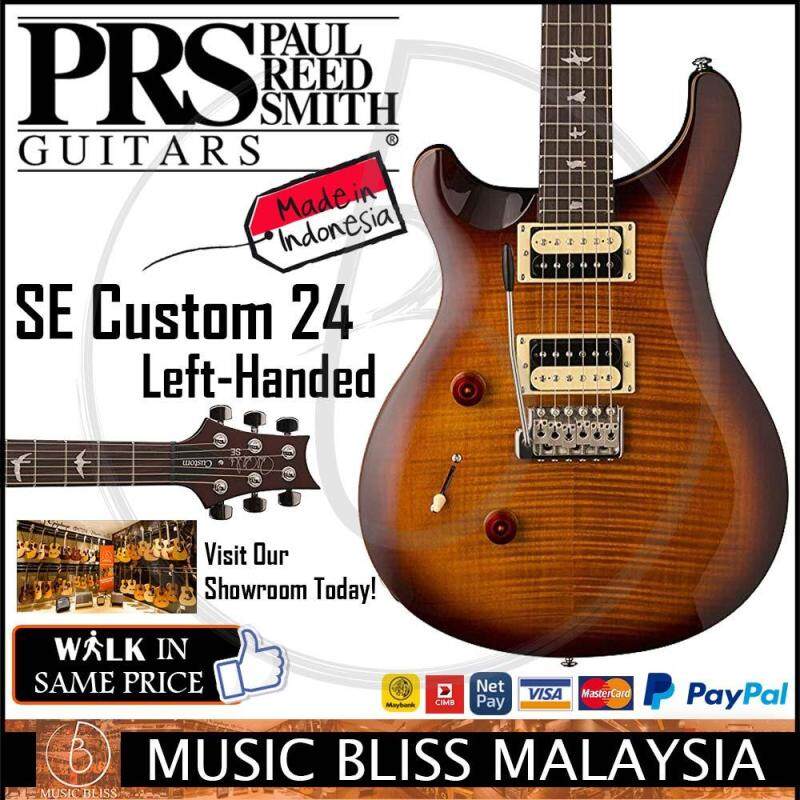 PRS SE Custom 24 Left-Handed Electric Guitar with Bag - Sunburst (Made in Indonesia) Malaysia