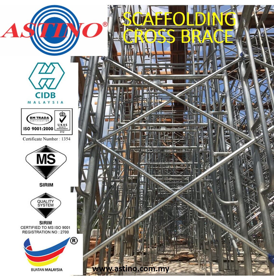 ACB 2 1928 MM LENGTH CROSS BRACE 2 PCS FOR 1 SET FOR LADDER FRAME