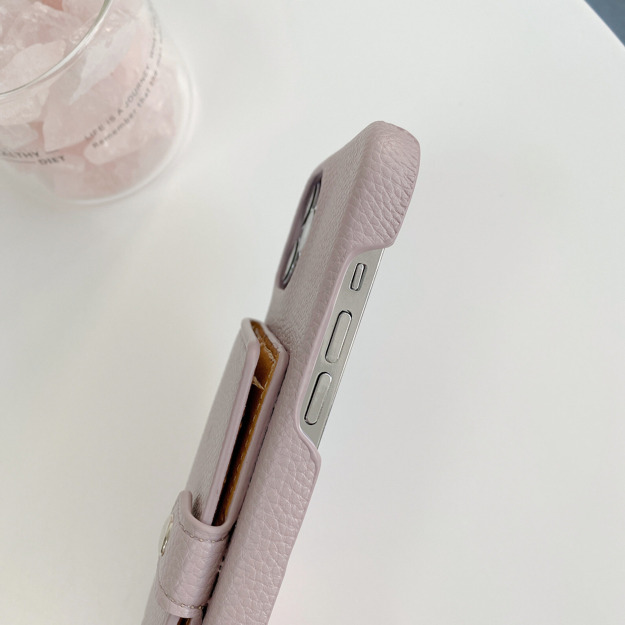 Cho iPhone 16 Pro Max 15 Pro Max 14 Pro Max 13 Pro max 11 PRO iPhone 12 Pro 13 Mini XR XS Max x 8 7 cộng với bìa Silicone mềm mại cao cấp dây dây đeo dạng xích Crossbody Slim Bìa đồ đựng thẻ bằng da Ví vỏ điện thoại Túi mỹ phẩm trường hợp
