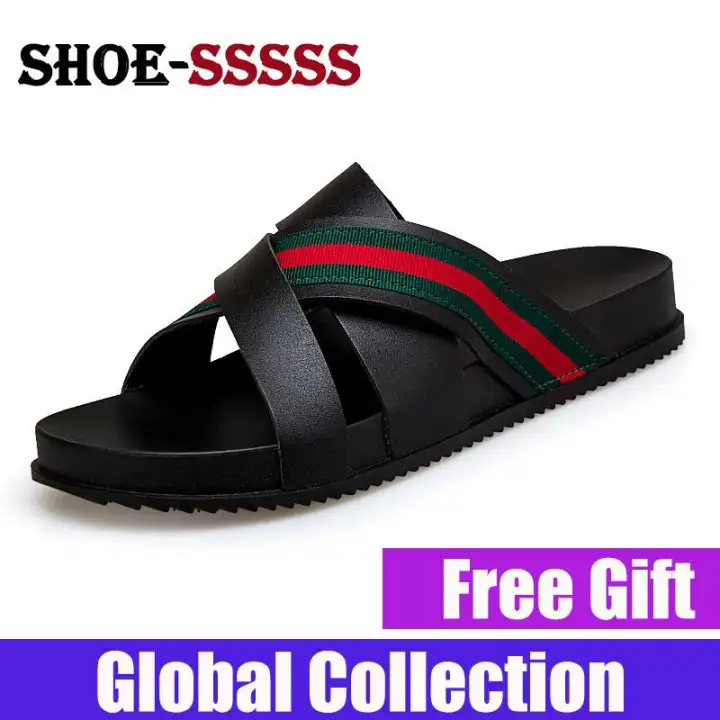 leather belt slippers