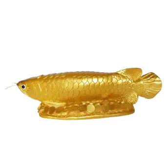 Feng Shui Wealth Arowana Golden Dragon Fish Big Lucky Fish