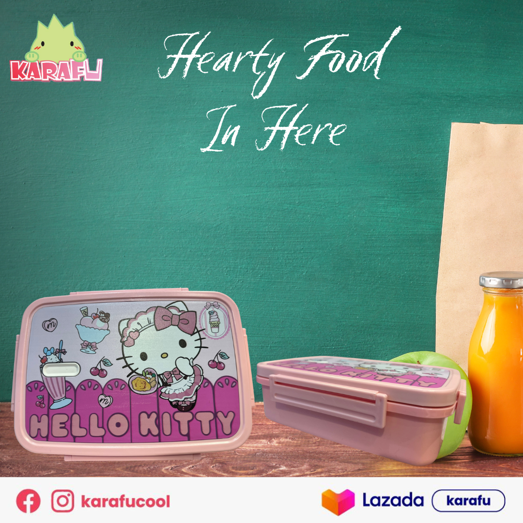 READY STOCK Sanrio Characters Lunch Box With Stainless Steel Inner