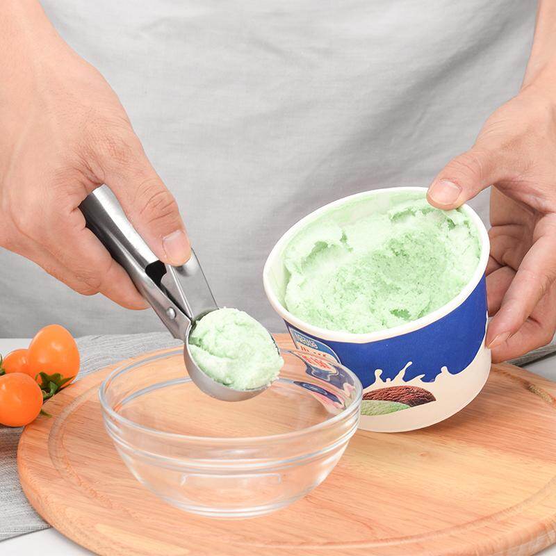 5CM Ice Cream Spoon Stainless Steel Ice Cream Dessert Scoop Fruits Ball Maker Watermelon Spoon Cookies