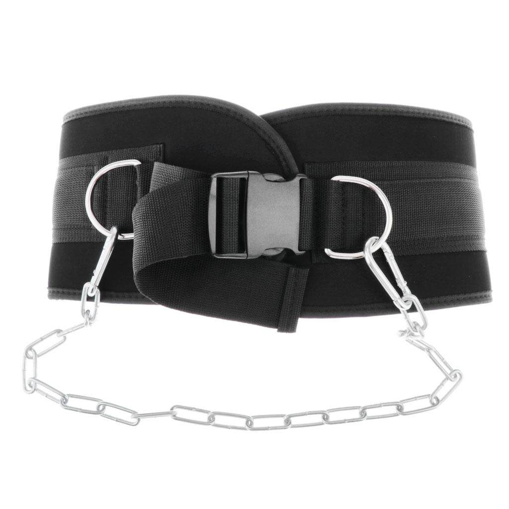 fenteer-fitness-dip-belt-with-chain-for-men-women-multifunction