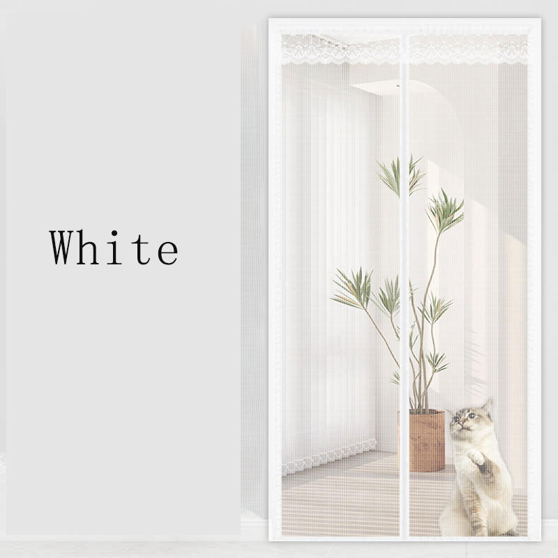Magnetic Door Screen Custom Size Mosquito Net Curtain Fly Insect Automatic Closing Invisible Mesh For Kitchen indoor living room