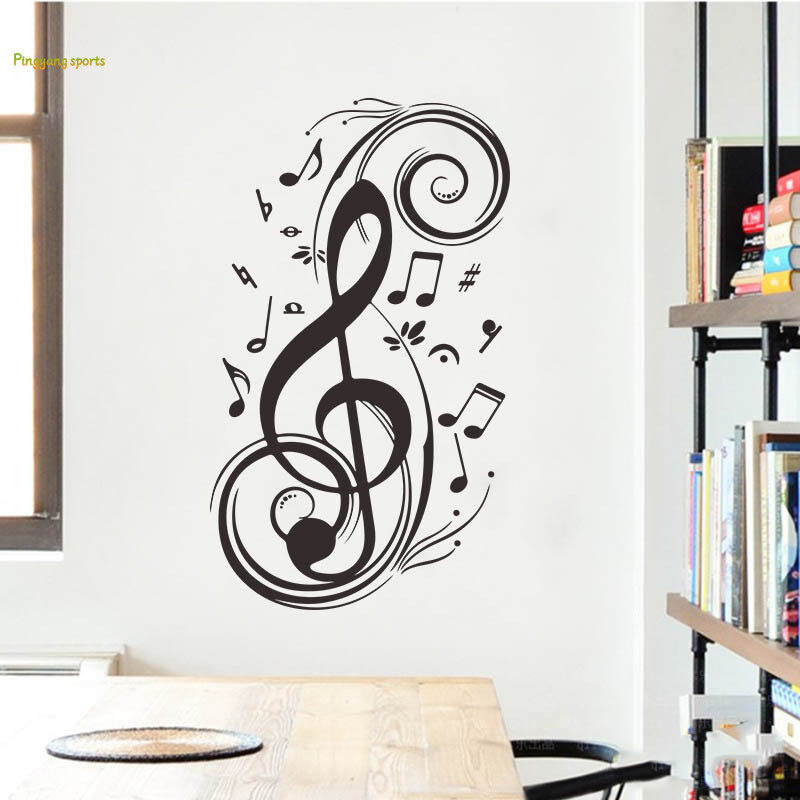 Ti-M Simple Wall Sticker Musical Note Pattern Wall Decal Home DecorMusical Note PatternSimple Wall Sticker, Wall DecalWall Decor, Home DecorSimple