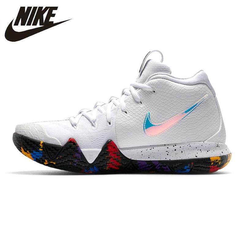_Nike _Kyrie 4 classic EP Irving 4th Generation Men's Basketball Shoes, White, Breathable, Non-Slip, Abrasion Resistant sports shoes Good quality new
