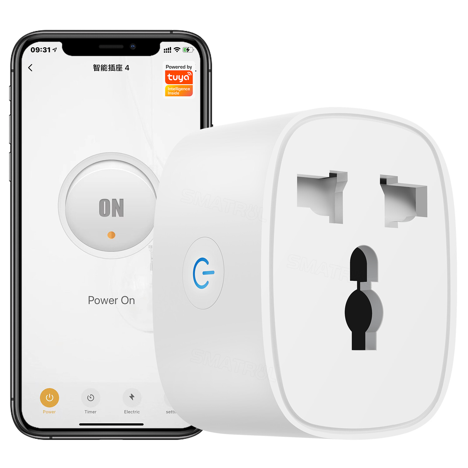 EL style Graffiti WIFI smart home multi-function socket Anglo-American European gauge plug converter remote control mobile phone voice timing