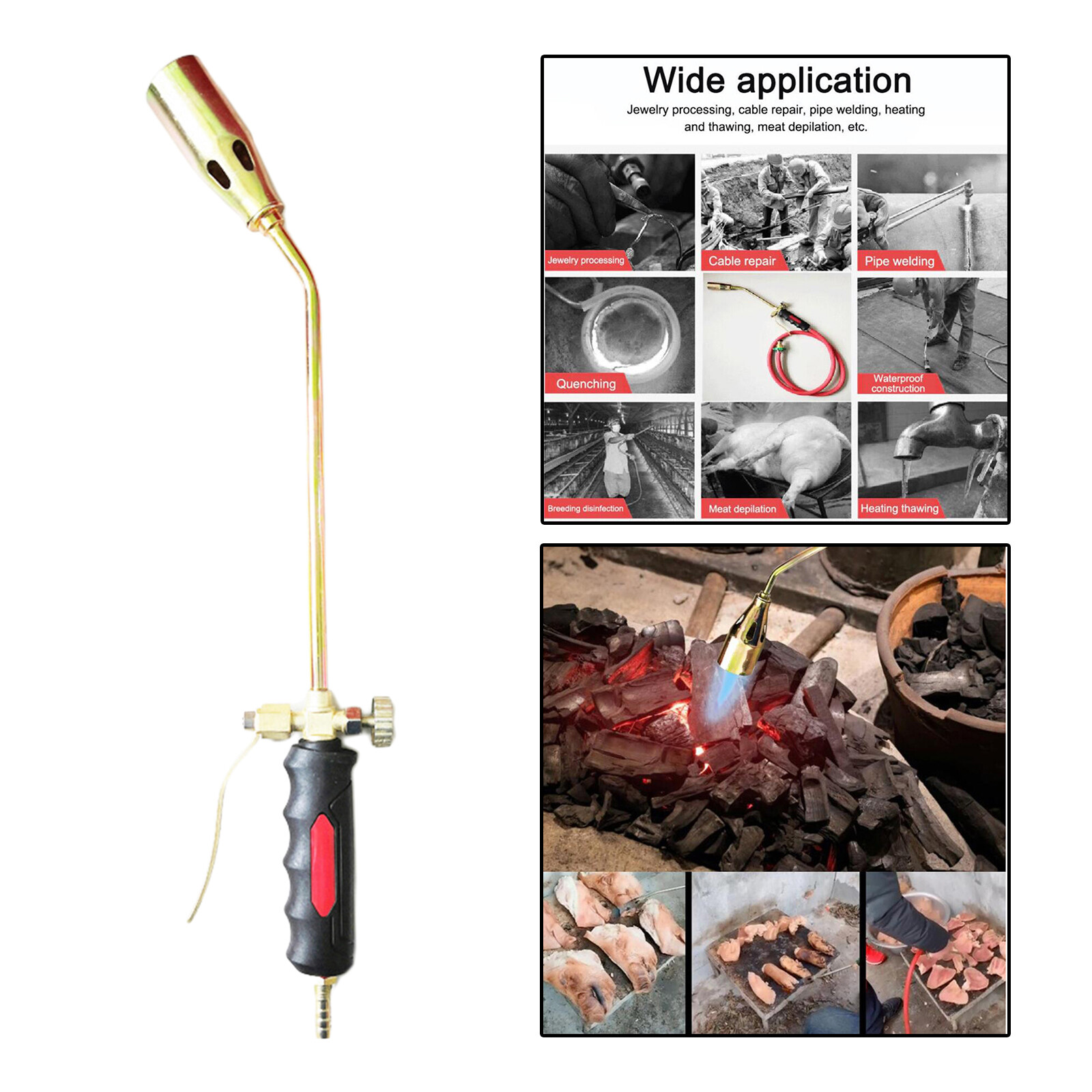 Blesiya Torch Burner Gas Torch for Kitchen BBQ Cooking Flame