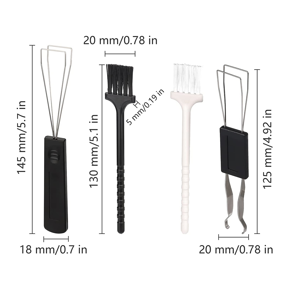2 Dụng Cụ Tháo Nắp Phím Dụng Cụ Tháo Nắp Phím Bằng Thép Không Gỉ Kèm 2 Bàn Chải Làm Sạch Bàn Phím Cho Bàn Phím Cơ