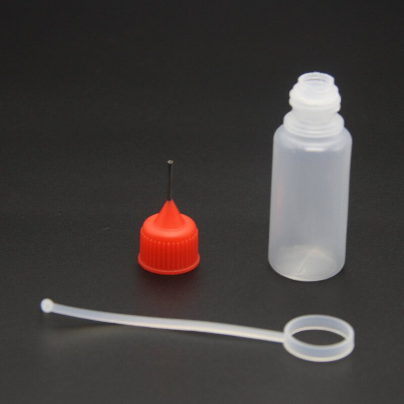 1Pc Dropper Be Sample Glue Applicator Refillable Bottles Eye Needle Squeezable 10ml