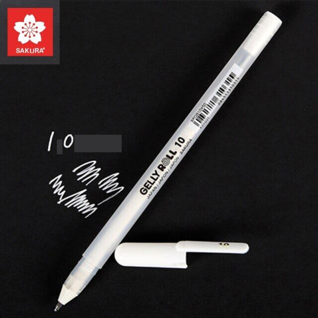 Sakura 1/3/5Pcs White Gold Silver Gelly Roll Classic Highlight Pen