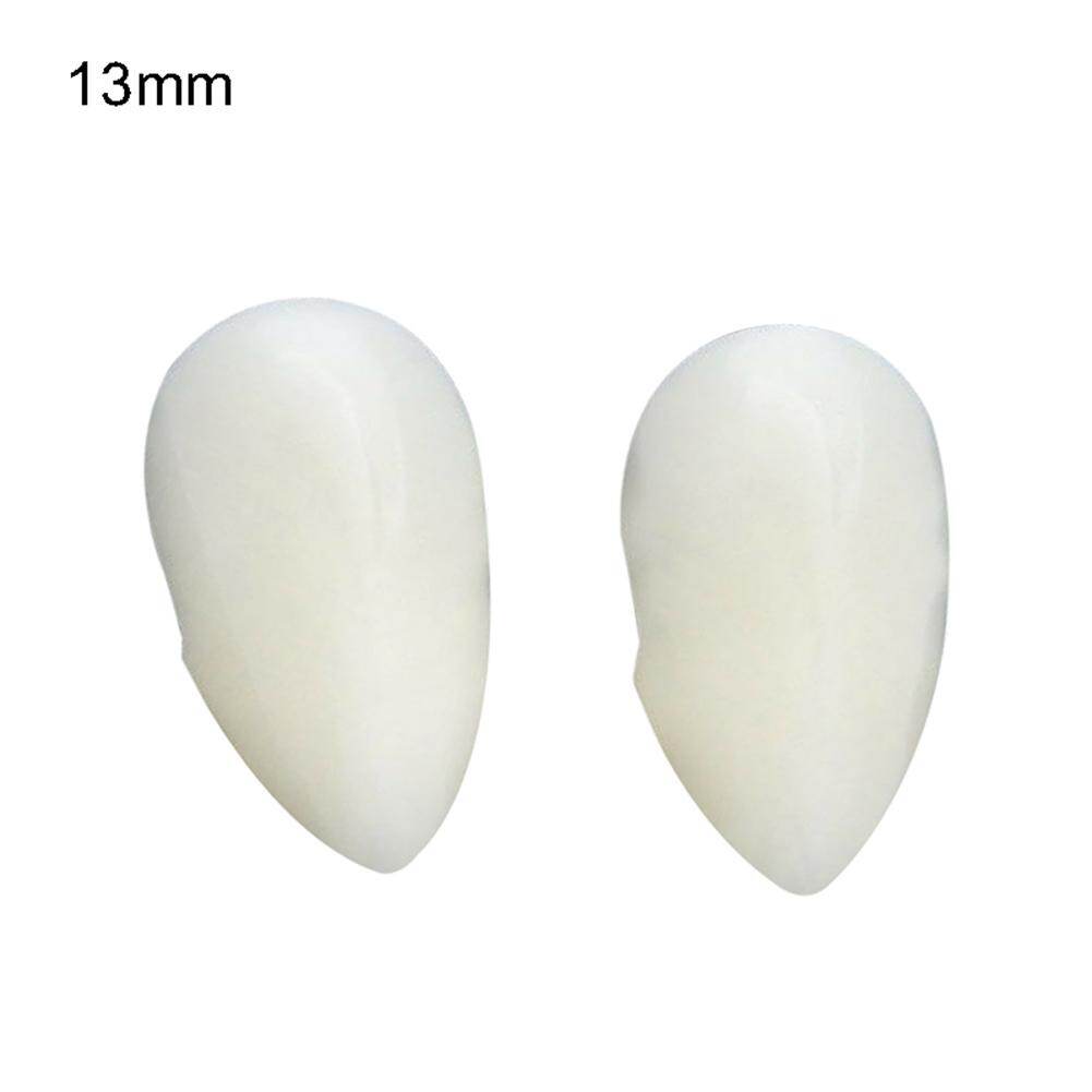 microgood 2Pcs 13/15/17/19mm Halloween Fake Vampire Teeth Fangs Dentures Prop Party Decor