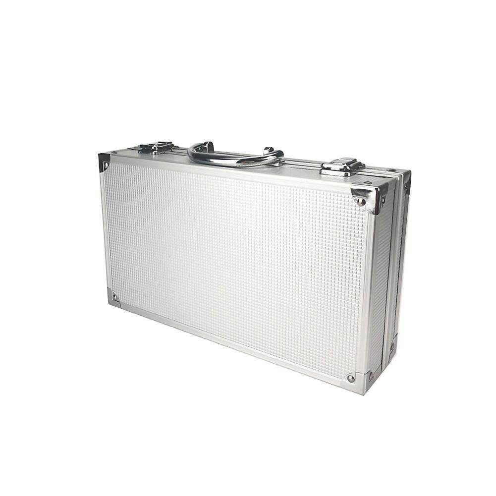 LF Áo Liền Quần Hộp Dụng Cụ Di Động Nhôm Hộp Đựng Dụng Cụ Hộp Lưu Trữ Ốp Lưng Cầm Tay Chống Va Đập Hồ Sơ Ốp Lưng Có Lớp Lót Bọt Biển