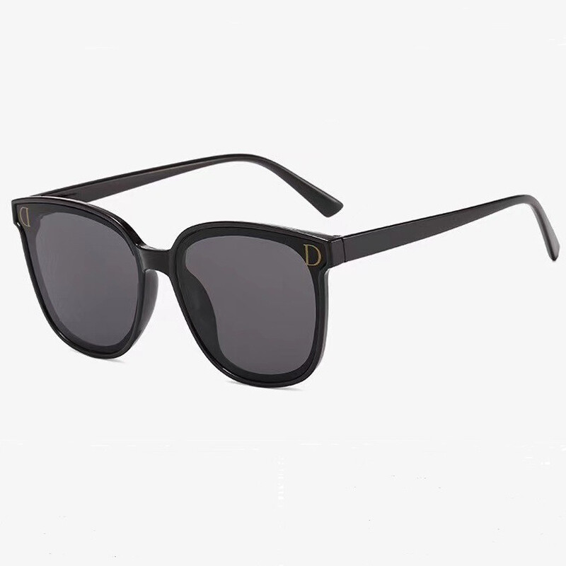 PTQ Polarized Sunglasses Retro Black Luxury Sun Glasses for Women Men UV400 Classic Vintage Square Shades