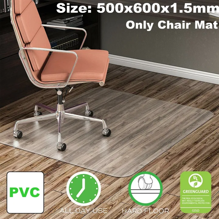 Clear Office Chair Mat Floor Computer Desk Carpet Pvc Plastic Protector 50x60x0 15cm 75x120x0 Lazada Singapore Clear Office Chair Mat Floor Computer
