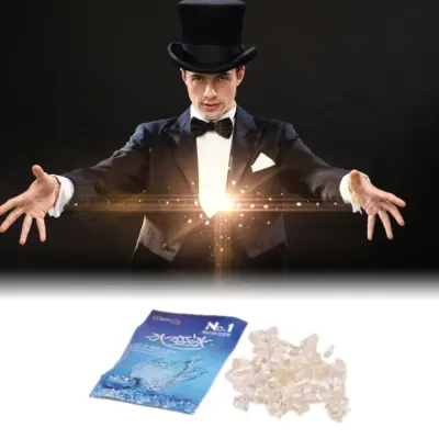 1 Bag Water Becomes Ice Prop Close-up Magic Funny Toy Magic Trick Ice From Water Magic Stage Magic For Professional Magicians