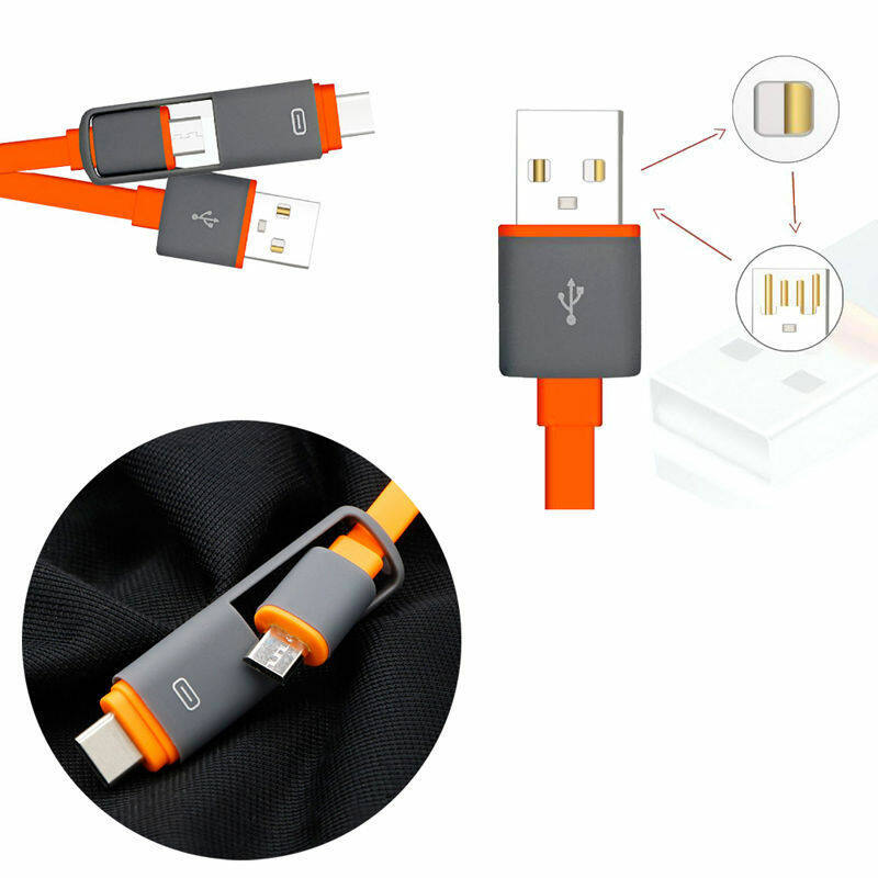 [Songful] 2in1 Type-C & Micro Bộ sạc nhanh cổng USB Cáp đồng bộ dữ liệu cho Type-C & Micro USB điện thoại Android