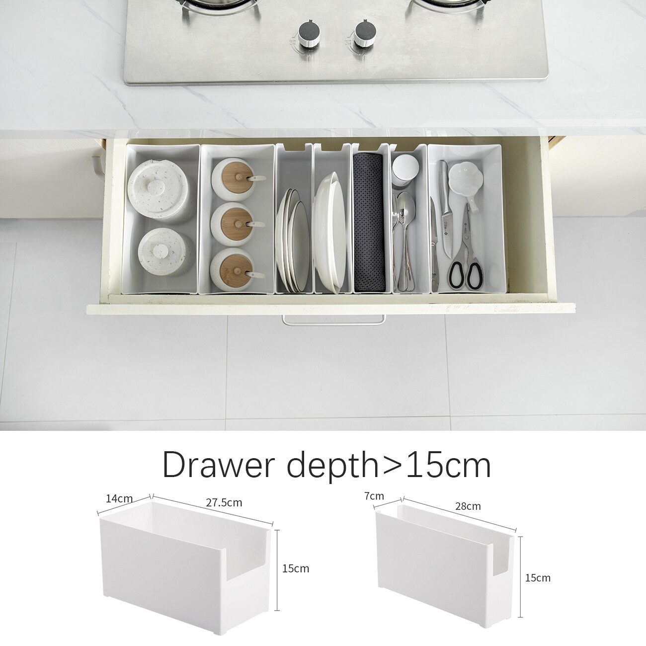 CNMF 1pcs Cabinet Storage Box Desktop Spice Rack Debris Storage Basket Kitchen Organizer