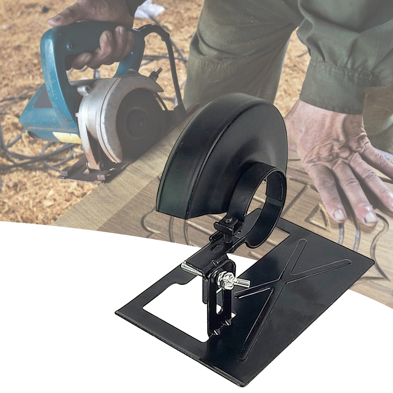 lentils Protective Angle Grinder Holder with Protective Case Easy to Install Accessories Useful Angle Grinder Support for DIY