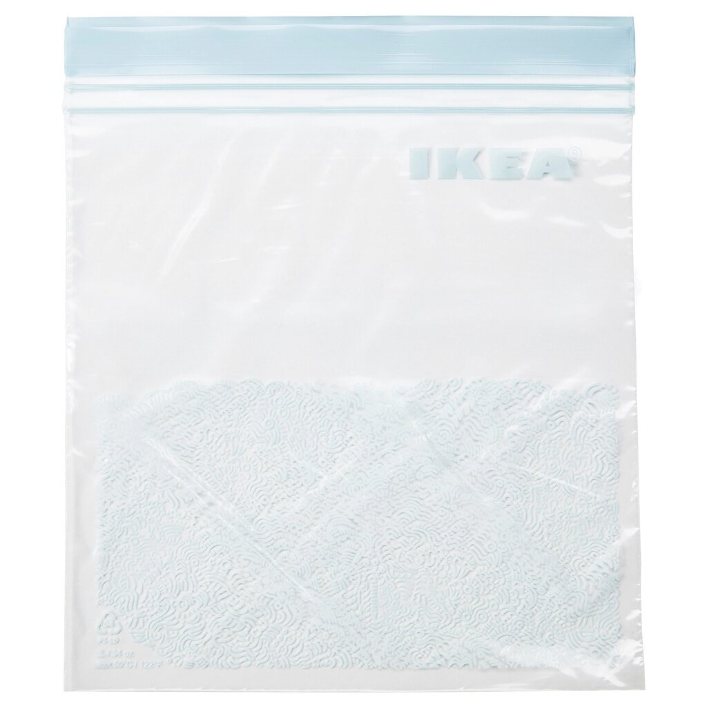 [25pcs] IKEA ISTAD RESEALABLE DOUBLE ZIPLOCK BAG 1L 18x21.5cm Lazada
