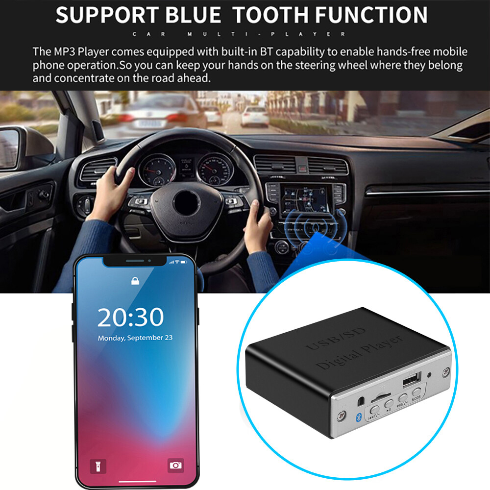 Bảng Mạch Giải Mã MP3 WMA Bluetooth Không Dây Máy Nghe Nhạc MP3 Có Chức Năng Ghi Âm Mô-đun Âm Thanh Hỗ Trợ USB FM Cho Xe Hơi Gia Đình