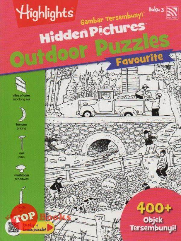 Pelangi-Highlights - Hidden Pictures - Outdoor Puzzles Favourite - Buku 3 (BM-BI) Malaysia