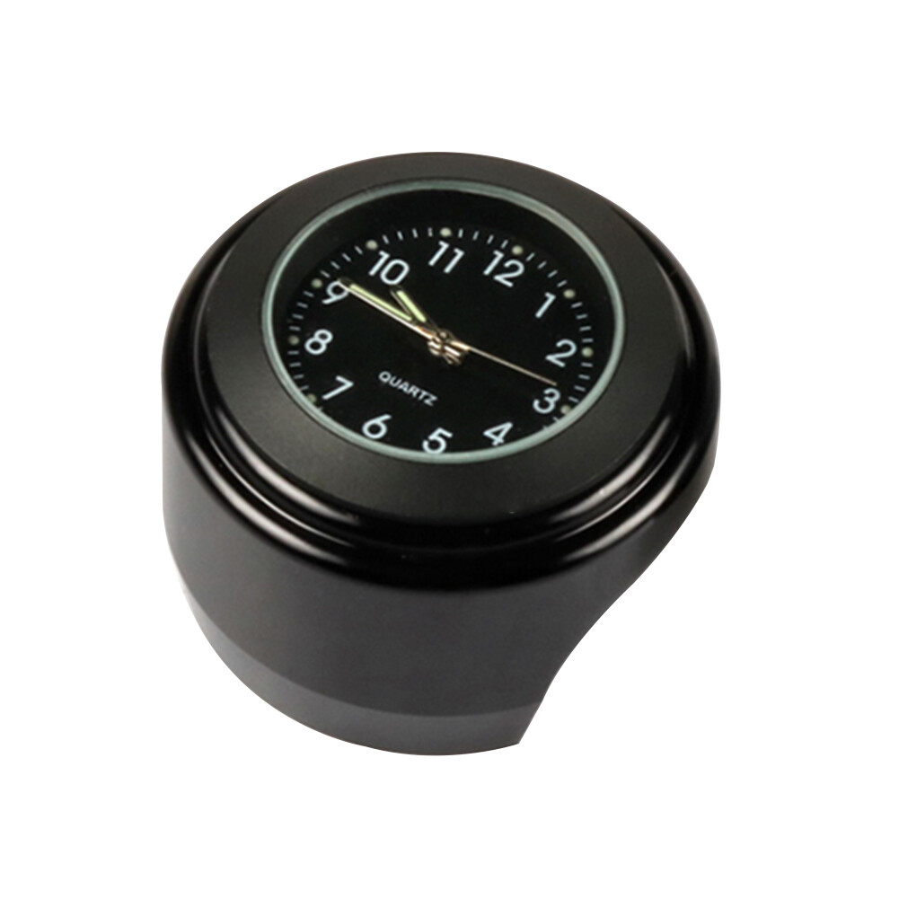 Motorcycle Clock Waterproof Durable Practical 22-25mm Dia Handlebar Watch Luminous Quartz Clock