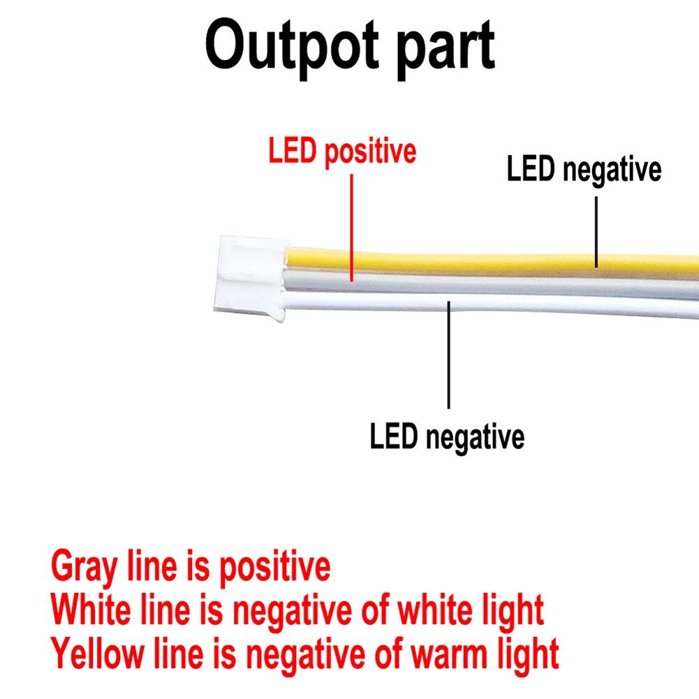 LED Driver Adapter For LED Lighting Non-Isolating Transformer Replacement LED Driver 3 Color