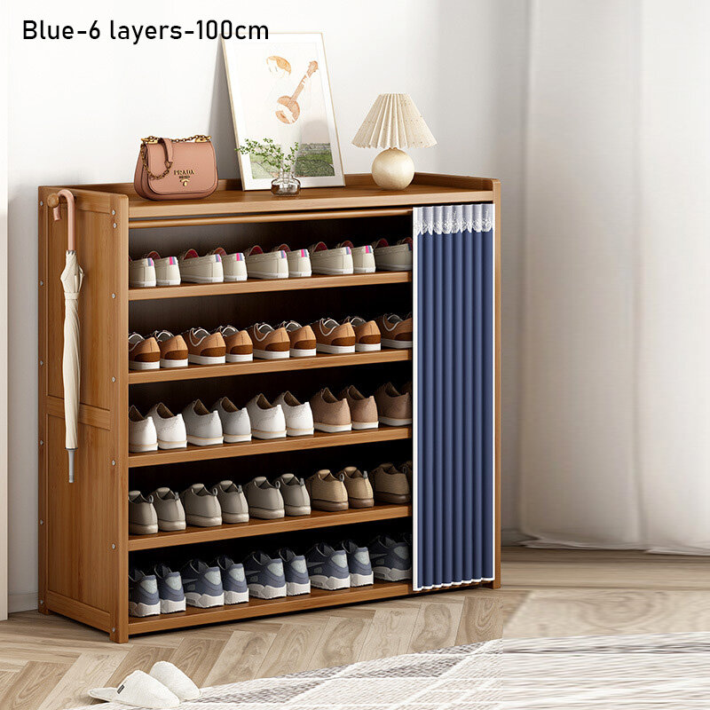 IMELON Buy 1 Get 1 Free gift Free Store-wide Simple Shoe Cabinet Large Capacity Door Shelf Household Dustproof Shoe Rack Whole Piece Wooden Shoe Rack Multi-Level Storage Dormitory Shoe Shelves Shoe Shelves Shoe Cabinet