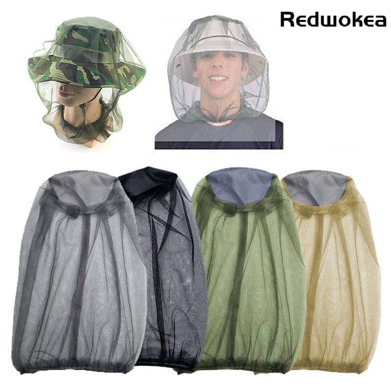 Redwokea 1 Chiếc Kem Chống Nắng Câu Cá Chống Muỗi Nón Lưới Thoải Mái Thoáng Khí Nón Có Thể Giặt Chống Côn Trùng Nón Thể Thao Ngoài Trời bảo Vệ Đầu
