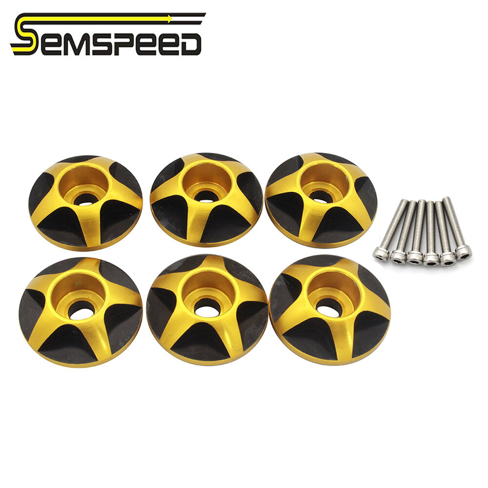 SEMSPEED Motorcycles Frame Hole Cap Plug Side Panel Fairing Bolt Screw Cover For Honda ADV 150 ADV150 2019 2020 2021 2022 6pcs Set