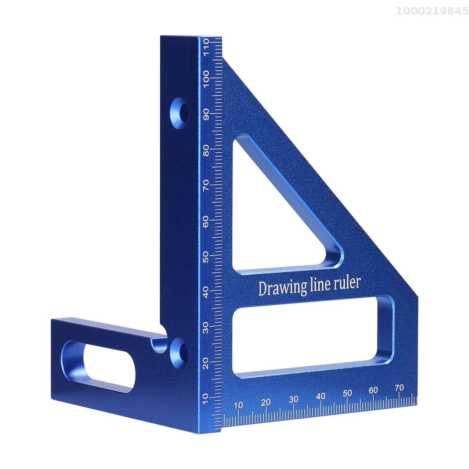 Cảm biến thông minh Hợp kim nhôm thước đo đa góc chế biến gỗ thước đo góc vuông 45 ° 90 ° miter tam giác-cai trị tiện ích scribing đo đa chức năng bố trí công cụ đo cho kỹ sư thợ mộc