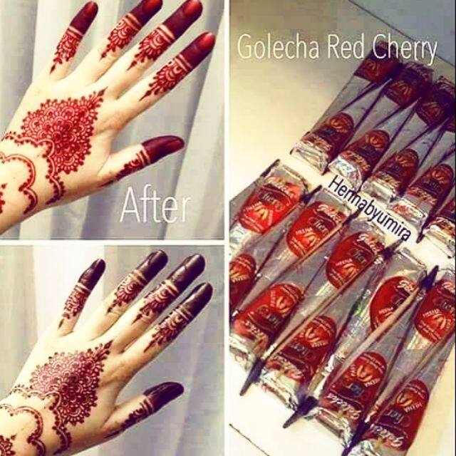 Golecha Henna Cherry Inai Cherry 1 Box 12cone Lazada
