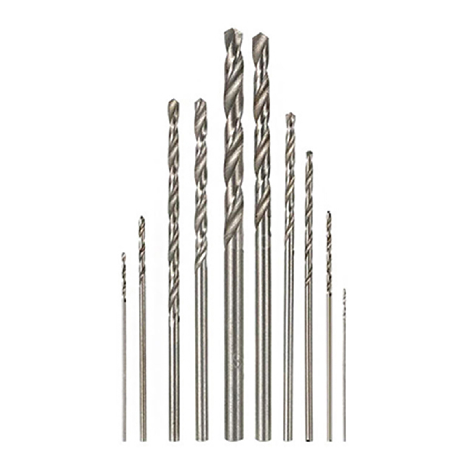 Farfi 10Pcs Twist Drill Bit Useful Strong Steel High Speed HSS Drill Bit Set for DIY grinding 10Pcs Practical Hand