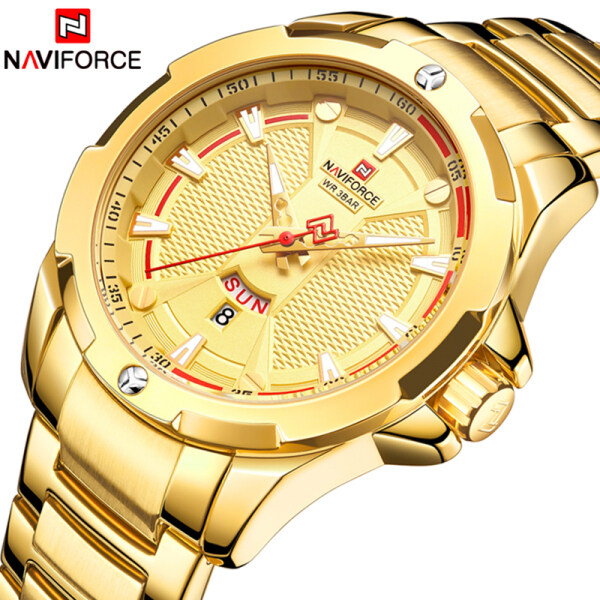 Naviforce Thương Hiệu Sang Trọng Hàng Đầu Đồng Hồ Thạch Anh Nam Đồng Hồ Nam Đơn Giản Giản Dị Đồng Hồ Cho Doanh Nhân Thời Trang Bằng Thép Hoàn Toàn Đồng Hồ Thể Thao Nam Không Thấm Nước bán chạy