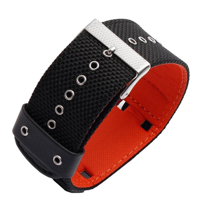 16mm nylon leather watch strap for casio g-shock aw-591ms aw-590 awg-m100 g-300 men sport breathable waterproof wrist band bracelet accessories