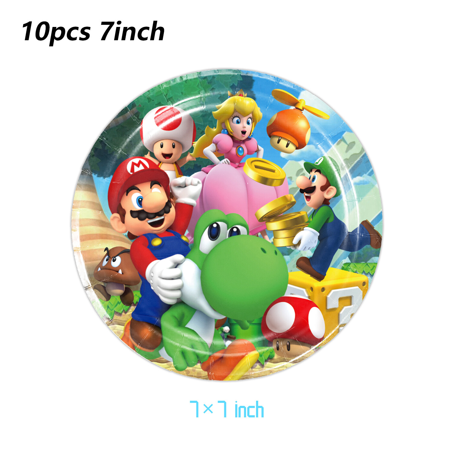 Super Mario Bros Birthday Party Decoration Game Mario Brother Theme Tableware Cup Plate Balloon Party Supplies Kids Baby Shower