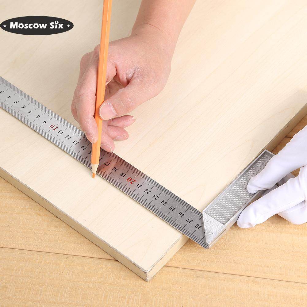 300mm Aluminum Alloy Square Ruler 90 Degree Right Angle Turning Ruler Woodworking Measuring Tools