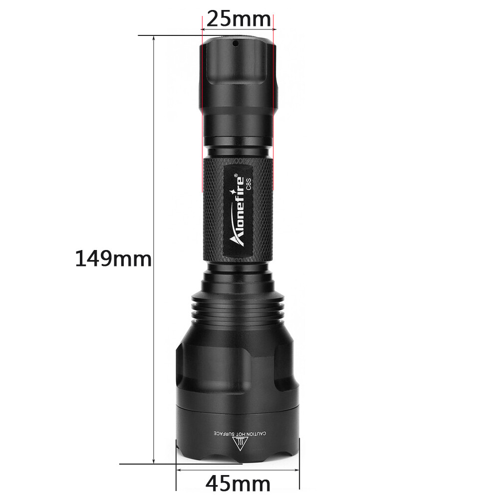 Alonefire Đèn Pin LED C8s XM-L T6 L2 Đèn Lồng Cắm Trại 5 Chế Độ 4000 Lumens Chống Nước