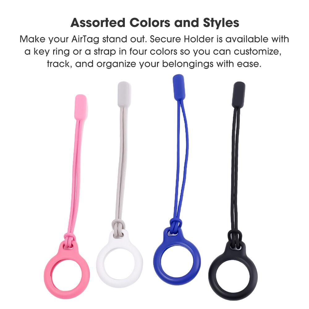 Multifunctional Portable Tracker Anti-lost Keychain Pendant Protective Case Compatible with Iphone Airtag Case with Lanyard
