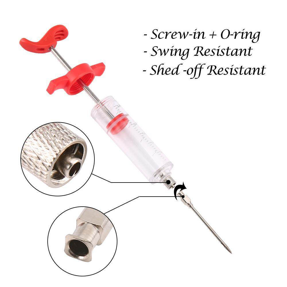 LightSmile 30ml Reusable Plastic Syringe with 4inch Dispensing Needle