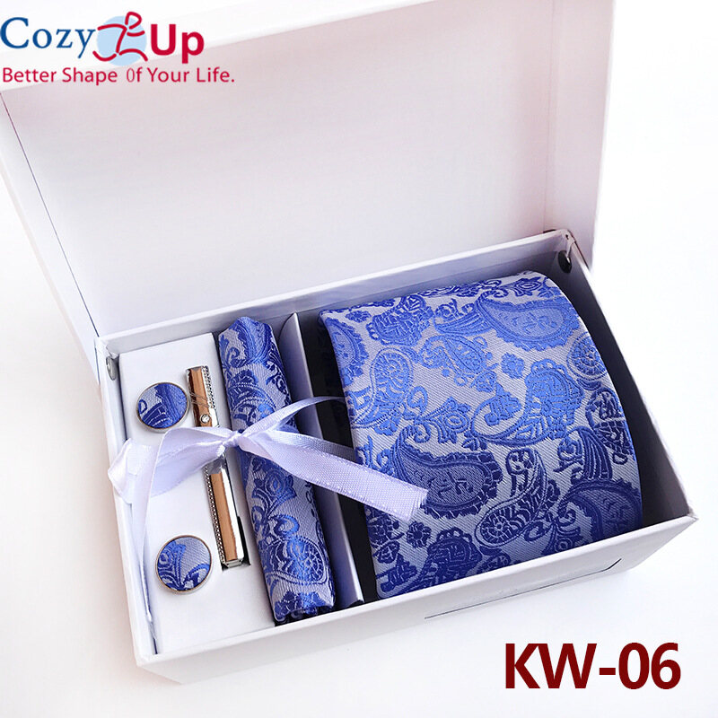 Cozy Up Fashion Men Tie 6/piece Box Floral Batik Business Gentleman Wedding