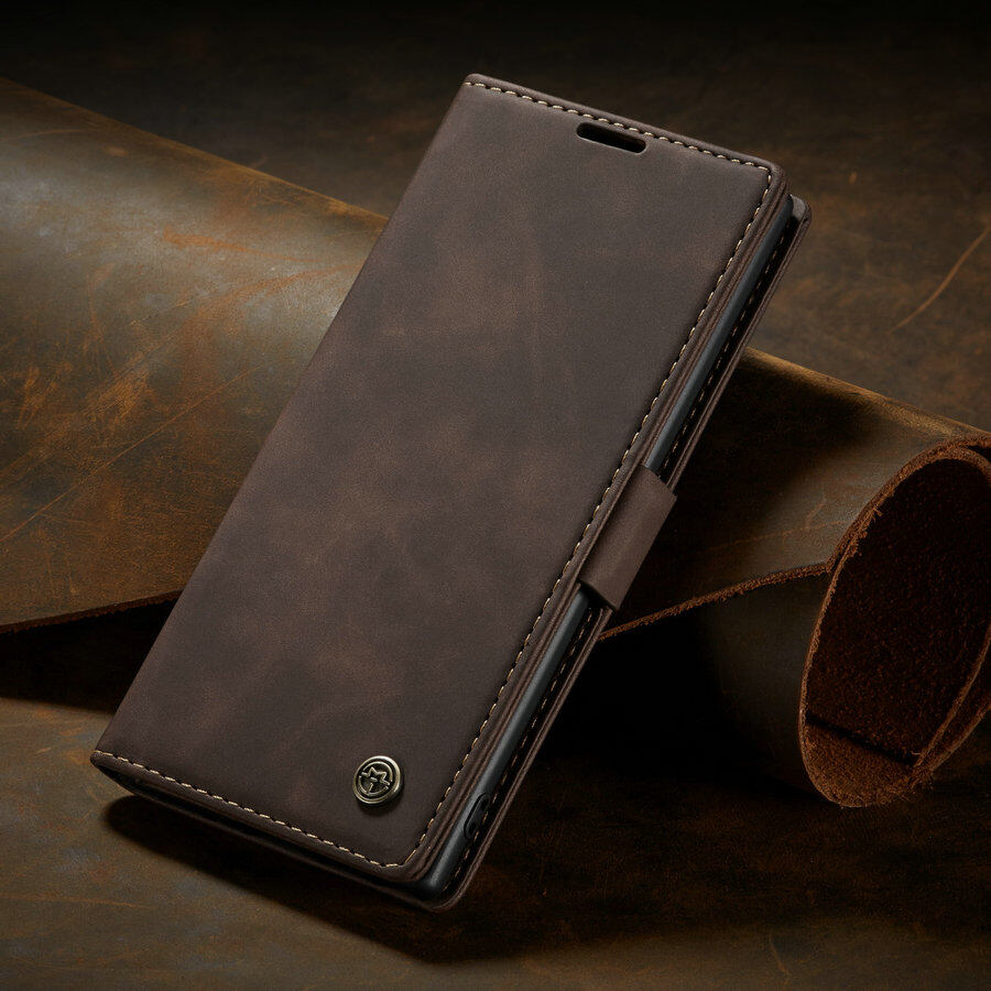 Ốp lưng caseme retro chính hãng, cho samsung note 10 plus note 10 + ví từ tính mới bao da ốp lưng note 10 plus khe cắm thẻ