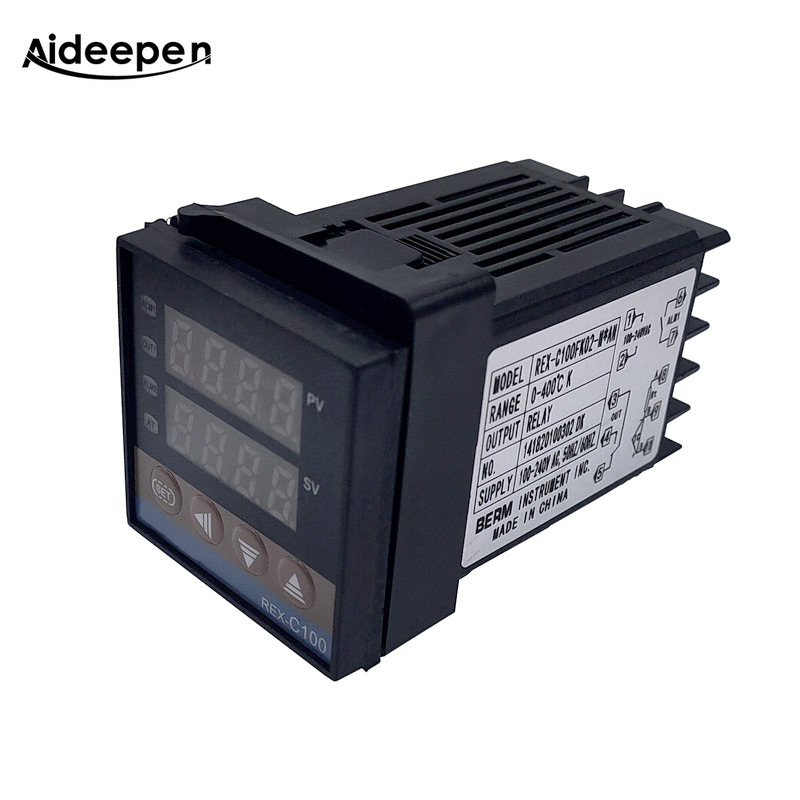 Kkmol rex-c100 pid intelligent temperature controller universal/k type rex c100 thermostat ssr relay output 0-999℃