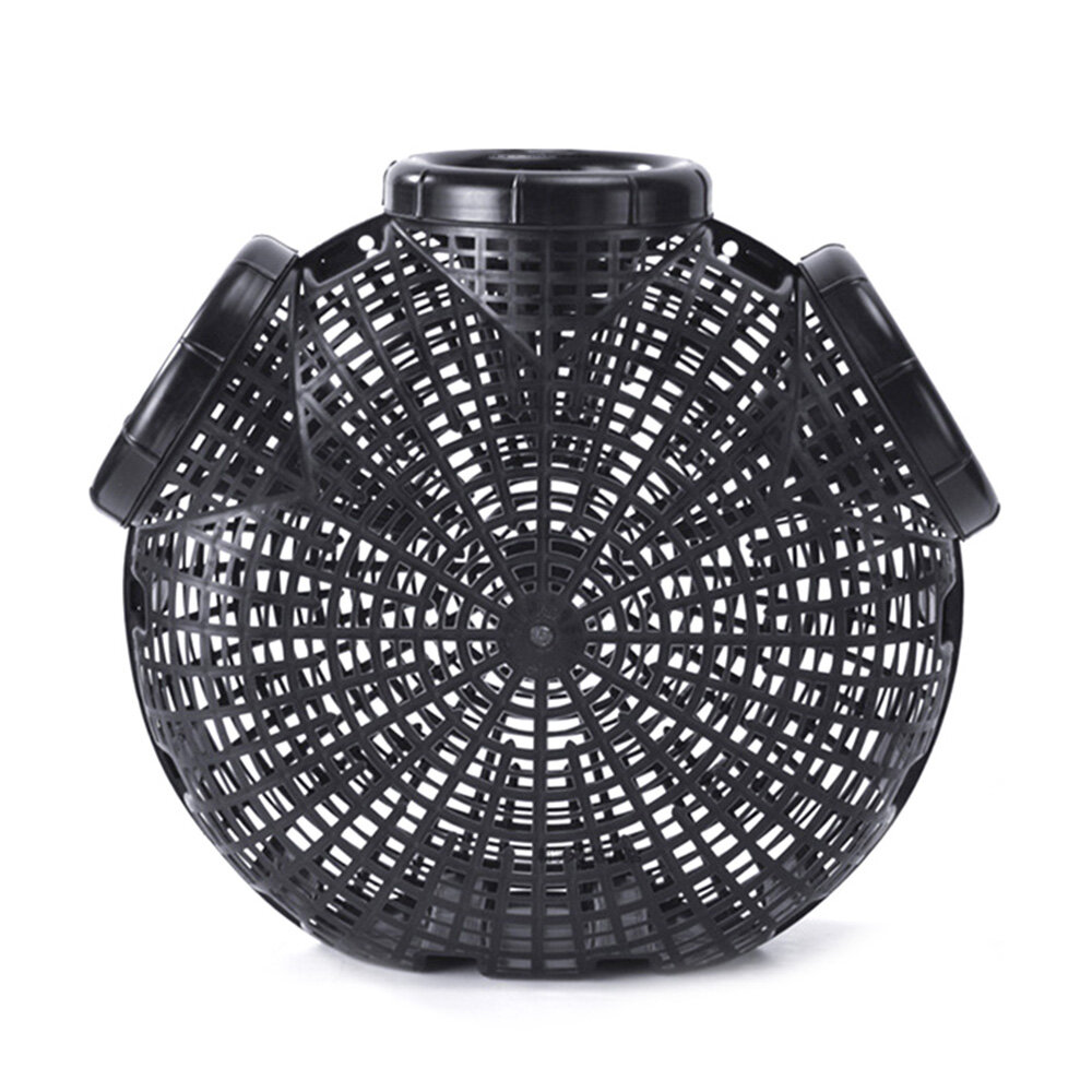 VIRWIR Upgraded Plastic Shrimp Trap Cage Easy to Install Hexagonal Three-Hole Catch Loach Lobster Mixed Fish