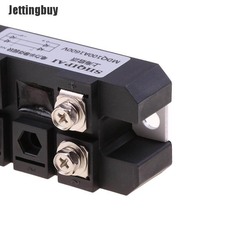 [Jettingbuy] Volt Silicon Single 1 Phase Diode Metal Case Bridge Rectifier MDQ 100A Amp 1600V